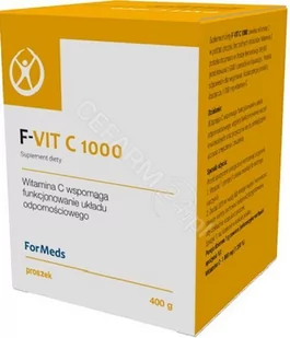 ForMeds Suplementy diety ForMeds F-VIT C 1000 400 porcji, proszek FO506 - Przeziębienie i grypa - miniaturka - grafika 1