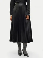 Spódnice - Vero Moda Spódnica z imitacji skóry Bella Holly 10319036 Czarny Regular Fit - miniaturka - grafika 1