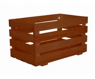 Pojemniki na zabawki - Skrzynia Sosnowa Skrzynka Drewniana B08S 36X64X38 Brązowa Olejowany Drewno Sosnowe Brązowy B08S_036X064X38_R0F1 / Wamar-Sosenka - miniaturka - grafika 1
