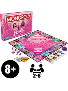 Hasbro Monopoly "Barbie" - 8+ - Gry planszowe - miniaturka - grafika 1