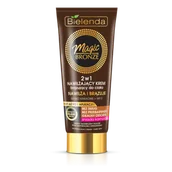 Balsamy i kremy do ciała - Bielenda Magic Bronze Nawilżający Krem Brązujący do Ciała 2w1 Śniada Karnacja Nowa Edycja 200ml BIEL-7932 - miniaturka - grafika 1