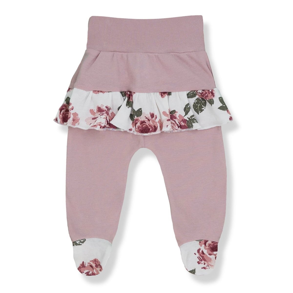 PÓŁŚPIOSZKI Z FALBANKĄ RÓŻA AKWARELA 80