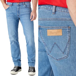 Wrangler Greensboro Mid Niebieskie Jeansy W38 L34 - Spodnie męskie - miniaturka - grafika 1