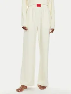 Piżamy damskie - Hugo Spodnie piżamowe Snoozie 50523406 Écru Regular Fit - miniaturka - grafika 1