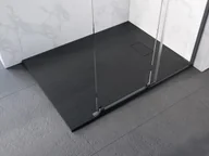 Brodziki prysznicowe - Besco brodzik prostokątny 120x90x3,2 Vexo Black BVB-120-90-P - miniaturka - grafika 1
