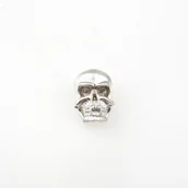 Zawieszki - Wisior srebrny - Czaszka II satynowa - miniaturka - grafika 1