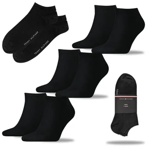 TOMMY HILFIGER Skarpety Męskie Stopki Bawełna 3 Pary CZARNE Rozmiar 43/46 - Skarpetki męskie TOMMY HILFIGER Skarpety Męskie Stopki Bawełna 3 Pary CZARNE Rozmiar 43/46 - Skarpetki męskie - miniaturka - grafika 1