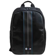 Torby na laptopy - BMW Carbon Blue Stripes - Plecak do notebooka 16" (czarny) - miniaturka - grafika 1