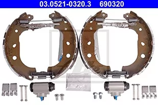 ATE ZESTAW SZCZĘKI+CYLINDERKI HAMULCOWE 03.0521-0320.3 FIAT DOBLO 10 - Szczęki hamulcowe - miniaturka - grafika 1