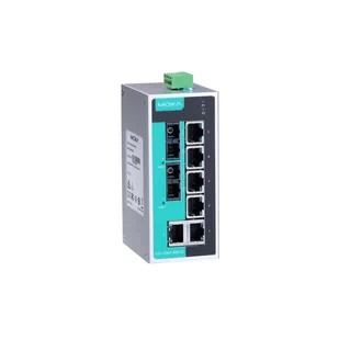EDS-208A-MM-SC switch 6x Ethernet 10/100BaseTx, 2x światłowód wielomodowy SC, niezarządzalny, na szynę DIN - Pozostałe akcesoria sieciowe - miniaturka - grafika 1