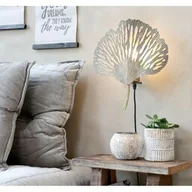 Lampy ścienne - Metalowy Kinkiet Chic Antique Liść - miniaturka - grafika 1
