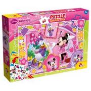 Puzzle - Lisciani Puzzle dwustronne plus Minnie 60 - miniaturka - grafika 1