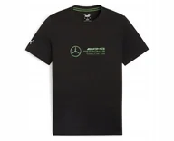 Koszulki męskie - T-shirt koszulka PUMA MERCEDES MAPF1 LOGO TEE F1 męska bawełniana M - miniaturka - grafika 1
