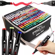Kredki, ołówki, pastele i pisaki - Zestaw Markerów Alkoholowych Dwustronnych Promarkery Pisaki 262 Szt. Protone Mds-262 - miniaturka - grafika 1