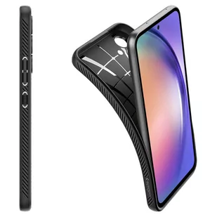 Etui na telefon Spigen Liquid Air obudowa pancerne do Samsung Galaxy A54 5G Matte Black + Szkło - Etui i futerały do telefonów - miniaturka - grafika 3