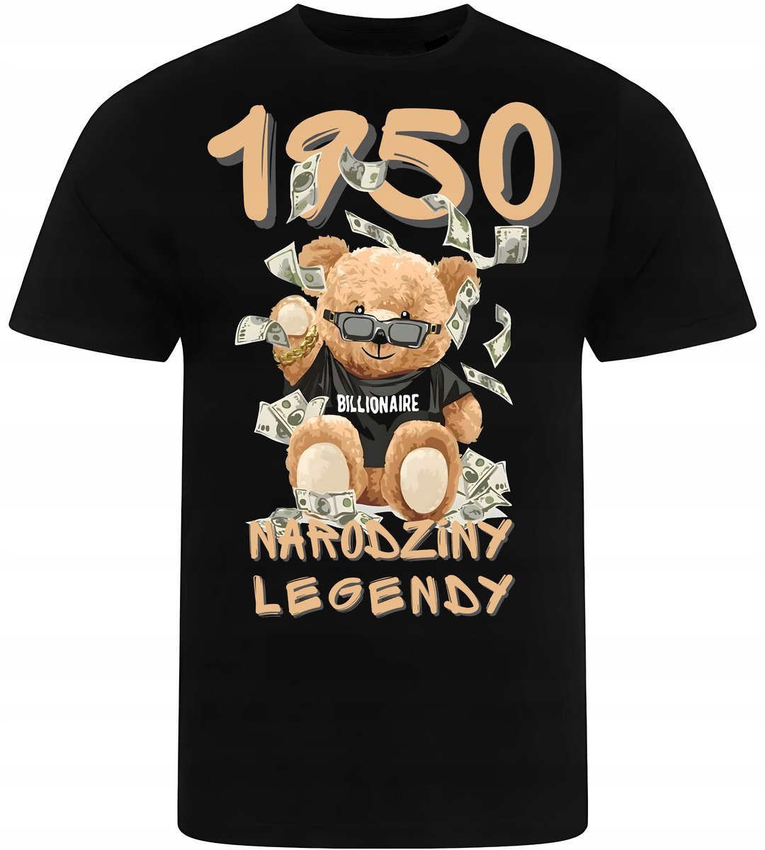 Koszulka Męska Nadruk Urodziny Rocznik 1950 Prezent Premium Xxl