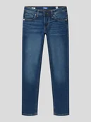 Spodnie i spodenki dla chłopców - Jeansy o kroju slim fit z dodatkiem streczu model ‘GLENN’ - miniaturka - grafika 1