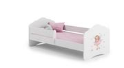 Łóżka dla dzieci i młodzieży - Łóżko dla dziecka, FALA, z barierką, z materacem, 140x70 cm - miniaturka - grafika 1