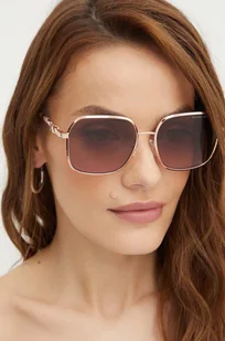 Michael Kors okulary przeciwsłoneczne CADIZ damskie kolor złoty 0MK1145B - Okulary przeciwsłoneczne - miniaturka - grafika 1