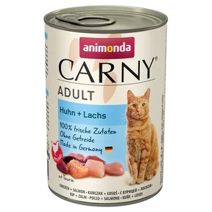 Animonda Carny Carny Adult 6 x 400 g Kurczak z łososiem - Mokra karma dla kotów - miniaturka - grafika 2