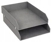 Przyborniki na biurko - LUX ORGANIZER NA BIURKO DOKUMENTY PODWÓJNY A4 SE - miniaturka - grafika 1