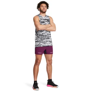 Męskie spodenki treningowe Under Armour Project Rock Ultimate 5" Short - fioletowe - UNDER ARMOUR - Spodnie sportowe męskie - miniaturka - grafika 1