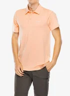 Koszulki i topy damskie - Koszulka polo Columbia Tech Trail Polo - apricot fizz heather - miniaturka - grafika 1