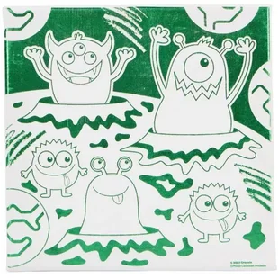 Crayola: Płótno do malowania z wzorem potworów - 20 x 20 cm - Zabawki kreatywne - miniaturka - grafika 1