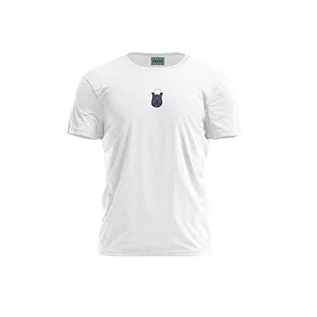 Koszulki męskie - Bona Basics, Druk cyfrowy, męska koszulka podstawowa,%100 bawełna, biała, na co dzień, męskie topy, rozmiar: L, biały, L - grafika 1