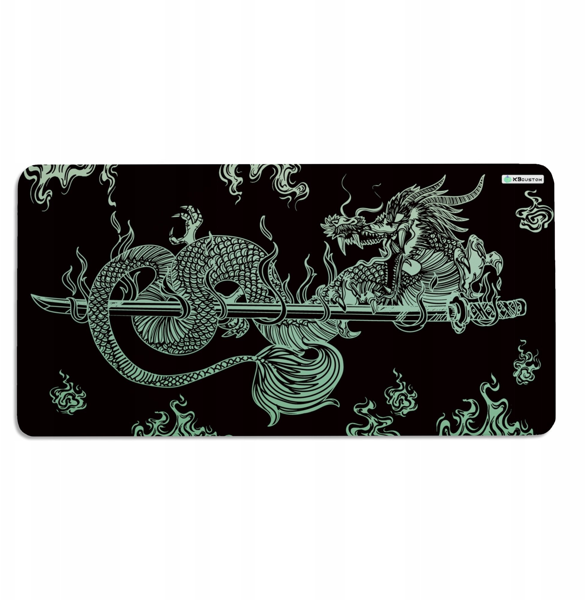 Podkładka KBcustom DUŻA PODKŁADKA MATA POD MYSZKĘ MYSZ 120x60cm XXXL KBcustom Biurko Dragon 19
