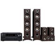 Onkyo TX-NR6100 (czarny), Taga Harmony TAV 5.0: TAV-607F + C + S (modern wenge) - Kup na Raty -