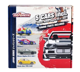 MAJORETTE JAPAN SERIES GIFTPACK 5-PACK MIX3 1:64 212051032 - Samochody i pojazdy dla dzieci - miniaturka - grafika 1