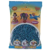 Prace ręczne dla dzieci - Hama 201-83 - ciemny turkusowy - 3000 koralików midi - miniaturka - grafika 1