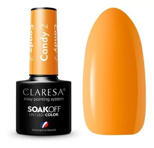Claresa Lakier Hybrydowy Candy nr2 5ml Hybryda - Lakiery hybrydowe - miniaturka - grafika 1
