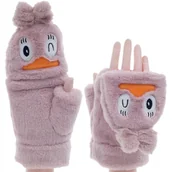Rękawiczki - ZIMOWE RĘKAWICZKI ZABAWNE MORDKI KACZUSZKA - miniaturka - grafika 1