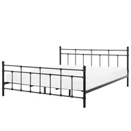 Łóżka - Łóżko metalowe 180 x 200 cm czarne LYNX - miniaturka - grafika 1