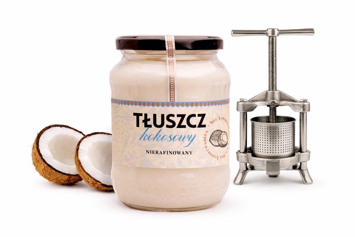 Schronisko Bukowina Nierafinowany Tłuszcz Kokosowy 720ml - Naturalny, Zimnotłoczony i Wielofunkcyjny Produkt Premium