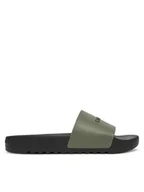 Klapki i japonki męskie - Calvin Klein Klapki Chunky Pool Slide Rub HM0HM01063 Zielony - miniaturka - grafika 1