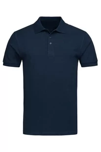 Koszulka polo medyczna męska granatowa XL - Odzież medyczna - miniaturka - grafika 1