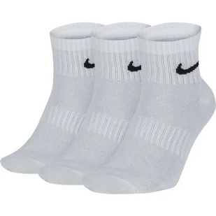 Skarpety do kostki NIKE EVERYDAY Dri-FIT 3 pak Białe - Skarpetki damskie - miniaturka - grafika 1