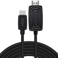 Huby USB - Kabel przewód Alogy adapter HDMI 2.1 na USB-C Type-C HDTV 2K 2m Czarny - miniaturka - grafika 1