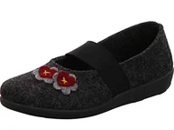 Kapcie damskie - Rohde damskie kapcie domowe Ballerup 2228, rozmiar:38 EU, kolor:Szary - miniaturka - grafika 1