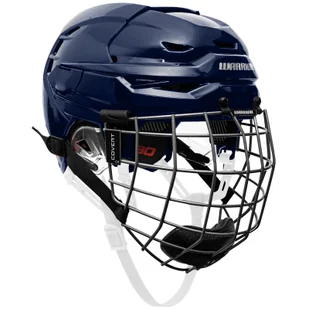 Kask hokejowy Warrior Covert CF 80 Combo Navy Senior S - Hokej - miniaturka - grafika 1