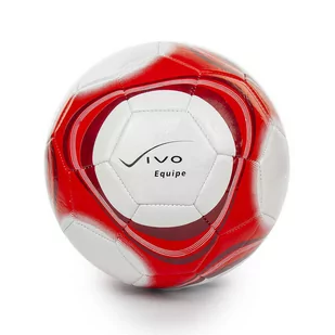 Piłka nożna Vivo Equipe biało-czerwona, rozmiar 5 - Piłka nożna - miniaturka - grafika 1