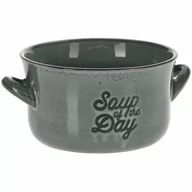 Miski i półmiski - Miska na zupę, bulionówka do zupy, ceramiczna, 650 ml, zielona kod: O-139011-Z - miniaturka - grafika 1