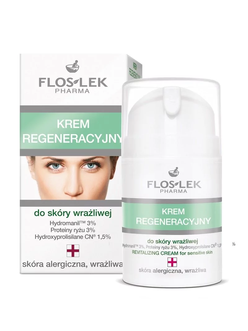Flos-Lek Krem regeneracyjny do skóry wrażliwej - Face Cream 50ml