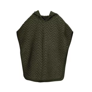 Filibabba Poncho Zigzag Dark Green - Okrycia kąpielowe dla dzieci - miniaturka - grafika 1