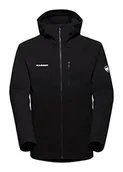 Kurtki męskie - Mammut 1011-01910-0001 Męska kurtka softshell 1011 Ultimate Comfort, czarna, regular, czarny, L - miniaturka - grafika 1