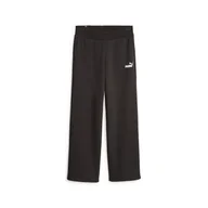 Spodnie damskie - Damskie Spodnie PUMA ESS+ STRAIGHT LEG SMALL LOGO PANTS FL 67609301 – Czarny - miniaturka - grafika 1