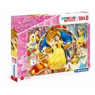 Puzzle - Clementoni Puzzle 104 Super Kolor The Beauty and the Beast - miniaturka - grafika 1